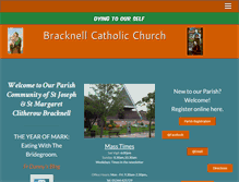 Tablet Screenshot of bracknellcatholicchurch.org